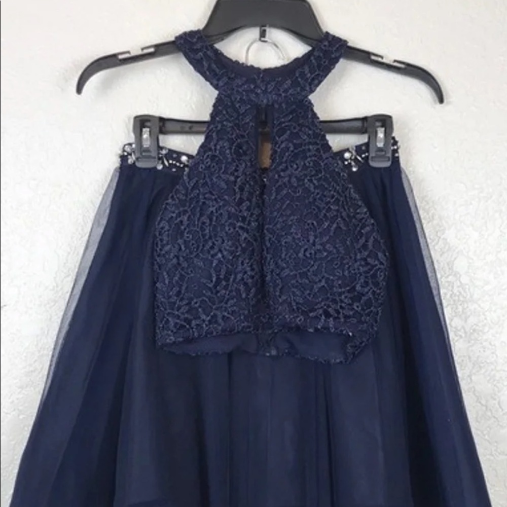 2 Piece My Michelle Royal Blue Hoco Dress